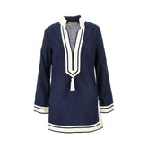 TORY BURCH S cotton voile tunic mini dress