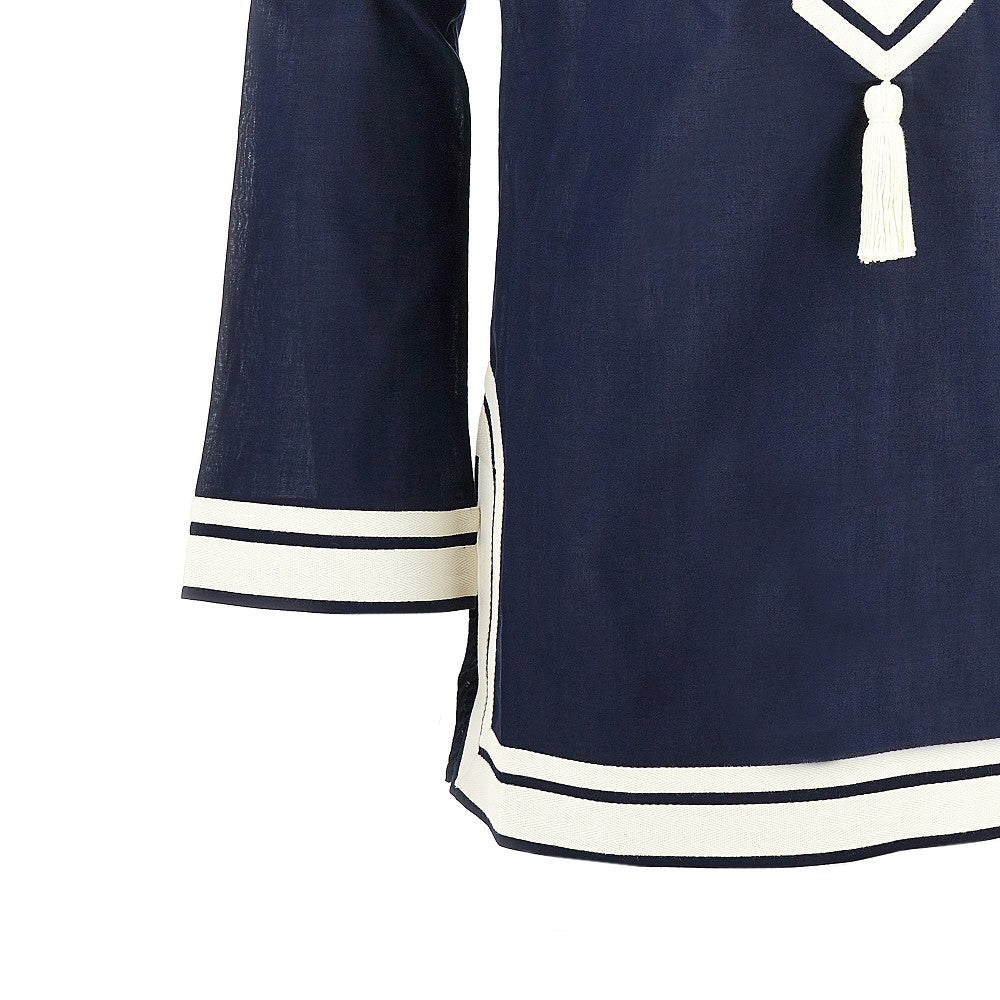 TORY BURCH S cotton voile tunic mini dress