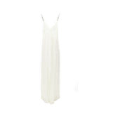 GUCCI 42 satin long dress with horsebit straps