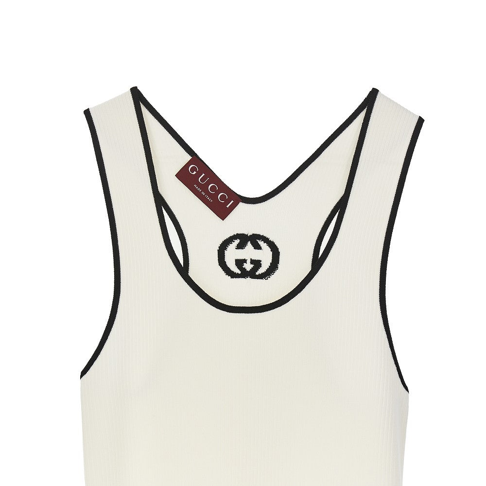 GUCCI S ribbed knit midi dress