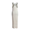 ribbed knit midi dress