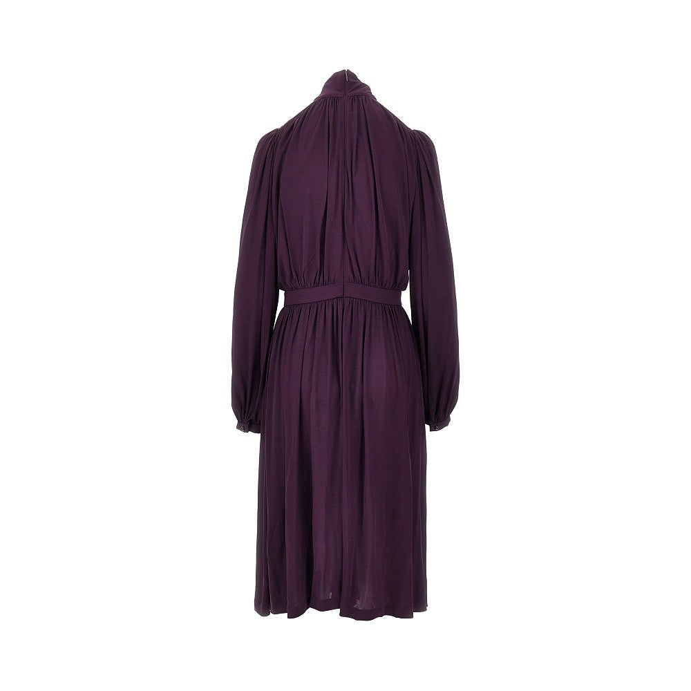 crepe jersey midi dress