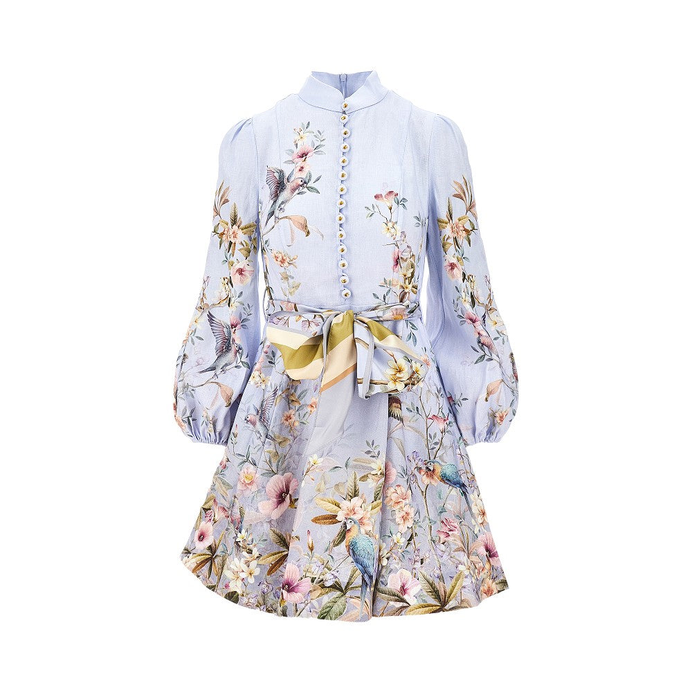 rebellion linen mini dress