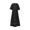stretch poplin midi dress