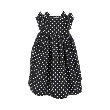 GANNI 36 polka-dot satin mini dress