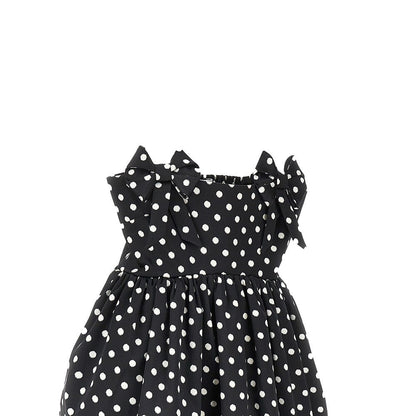 GANNI 36 polka-dot satin mini dress