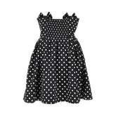 GANNI 36 polka-dot satin mini dress