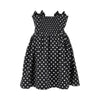 polka-dot satin mini dress