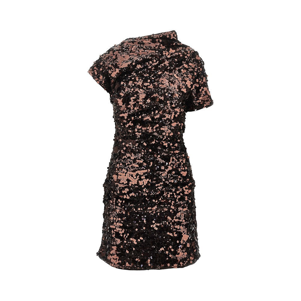 GANNI 36 sequinned mini dress
