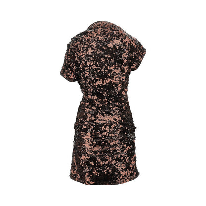 GANNI 36 sequinned mini dress