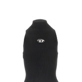 DIESEL M knitted mini dress with oval d logo