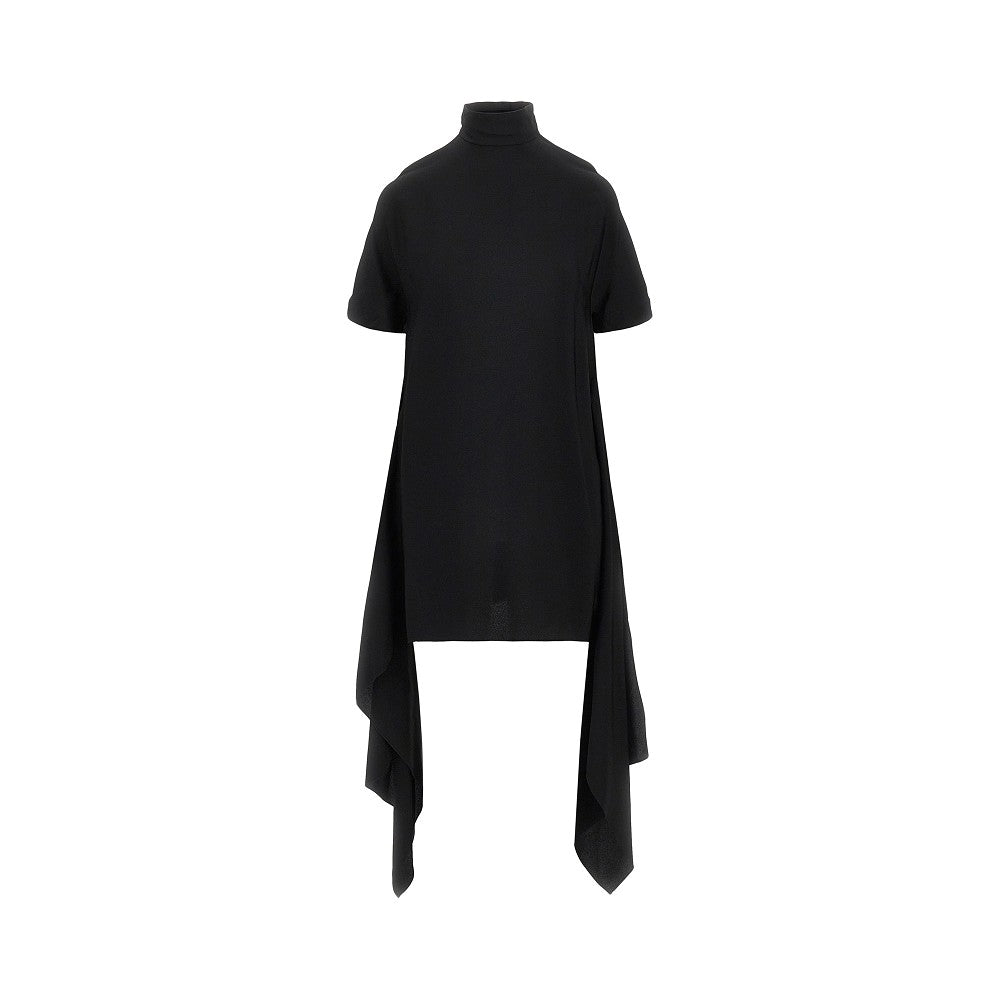 viscose asymmetrical mini dress
