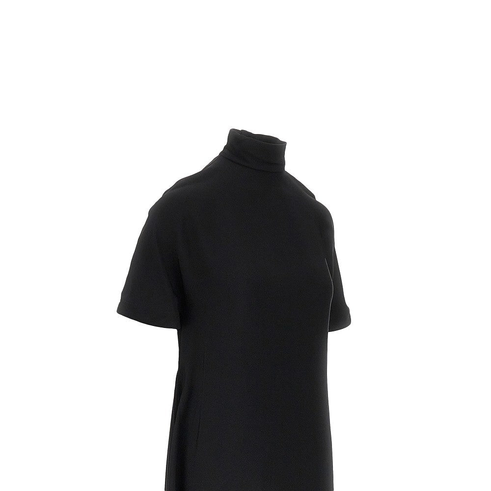 viscose asymmetrical mini dress