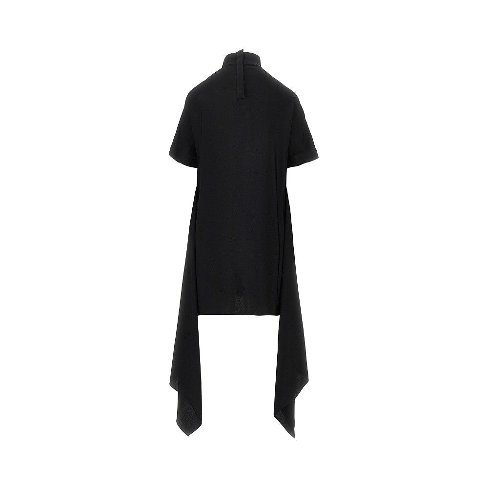 viscose asymmetrical mini dress