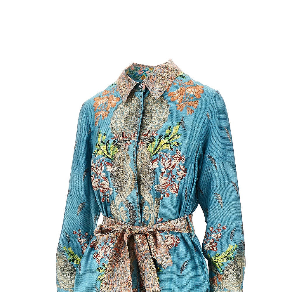 PIERRE LOUIS MASCIA S printed silk shirt dress