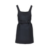 satin mini dress with belt