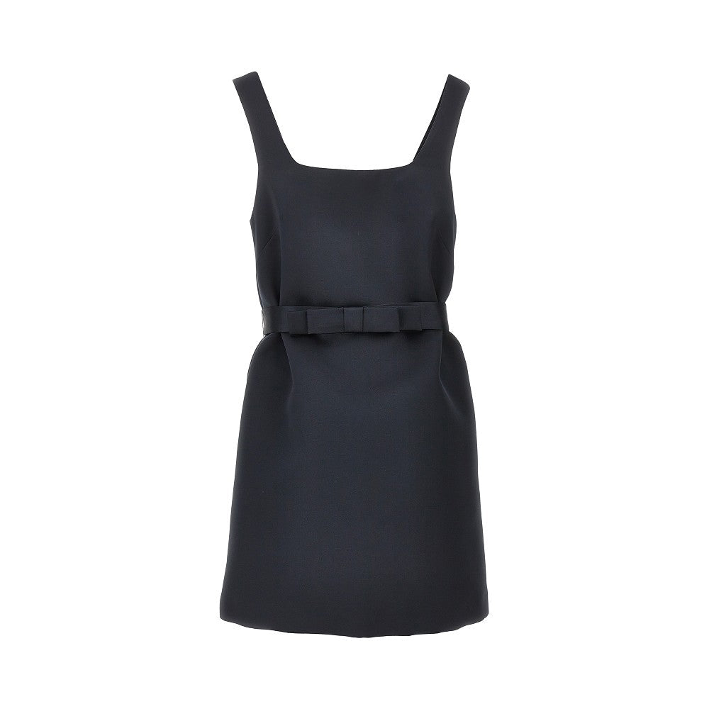 satin mini dress with belt