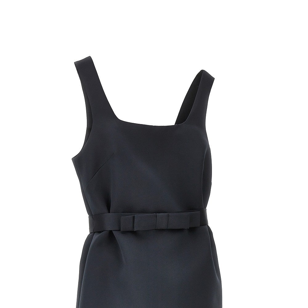 satin mini dress with belt