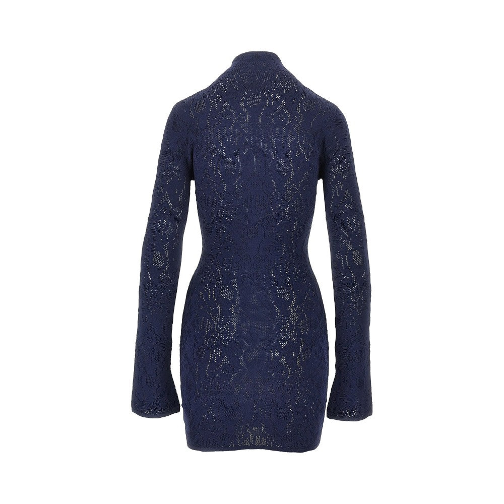 esibizionista capsule knitted mini dress