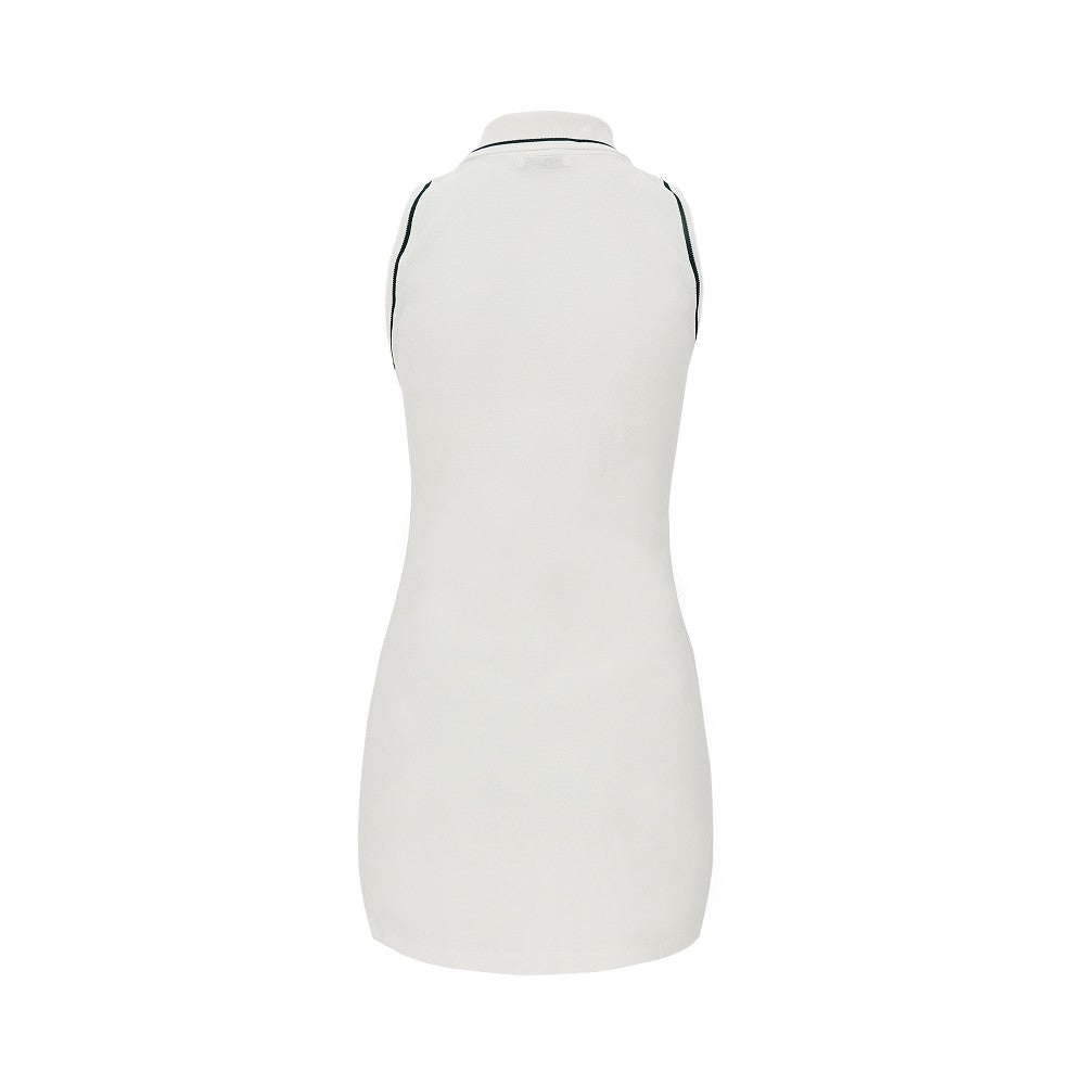 SPORTY AND RICH S crown tennis piquet mini polo dress