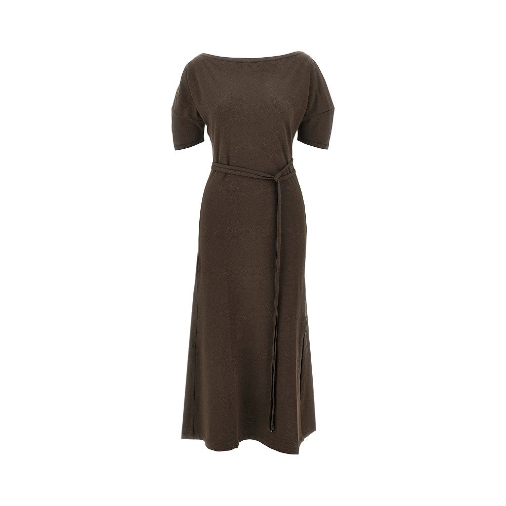 LEMAIRE XS off-the-shoulder jersey midi dress