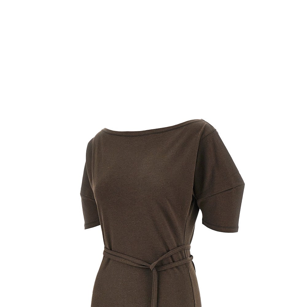 LEMAIRE XS off-the-shoulder jersey midi dress