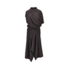 twisted wool-blend jersey dress