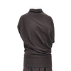 twisted wool-blend jersey dress