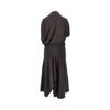 twisted wool-blend jersey dress