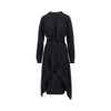 buttoned panels knitted midi dress