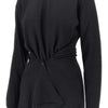 buttoned panels knitted midi dress