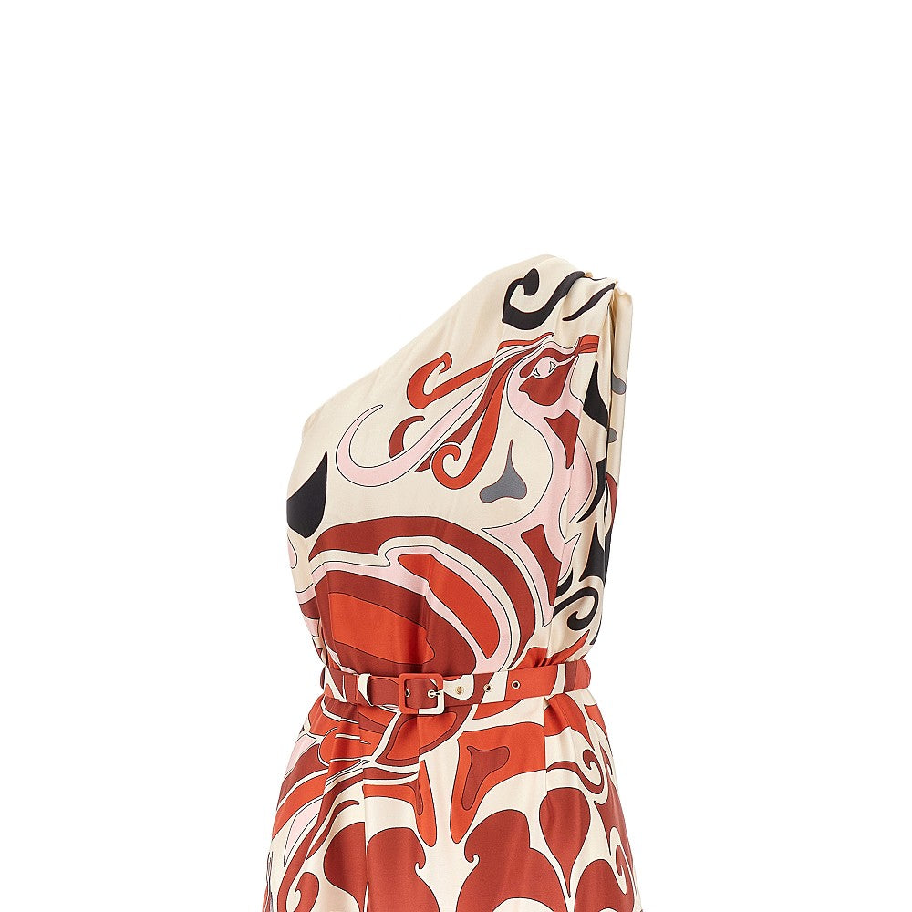 LA DOUBLE J L roy silk one-shoulder dress