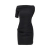 drapeado jersey mini dress