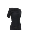 drapeado jersey mini dress