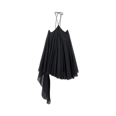 JACQUEMUS 36 triangle poplin mini dress