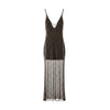 crystal strapless mini dress
