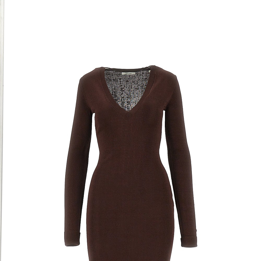 ENTIRE STUDIOS XS v-neck knitted dress