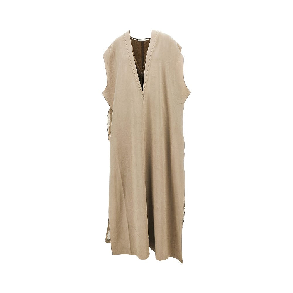 sheet layered maxi dress