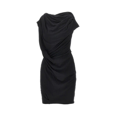 draped jersey mini dress