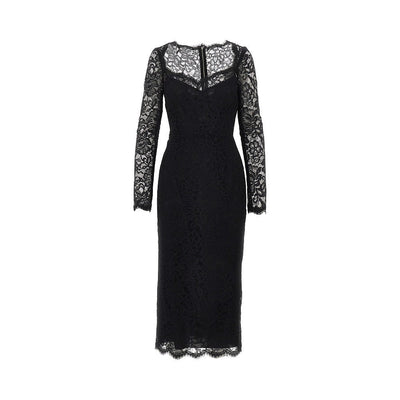 cordonetto lace midi dress