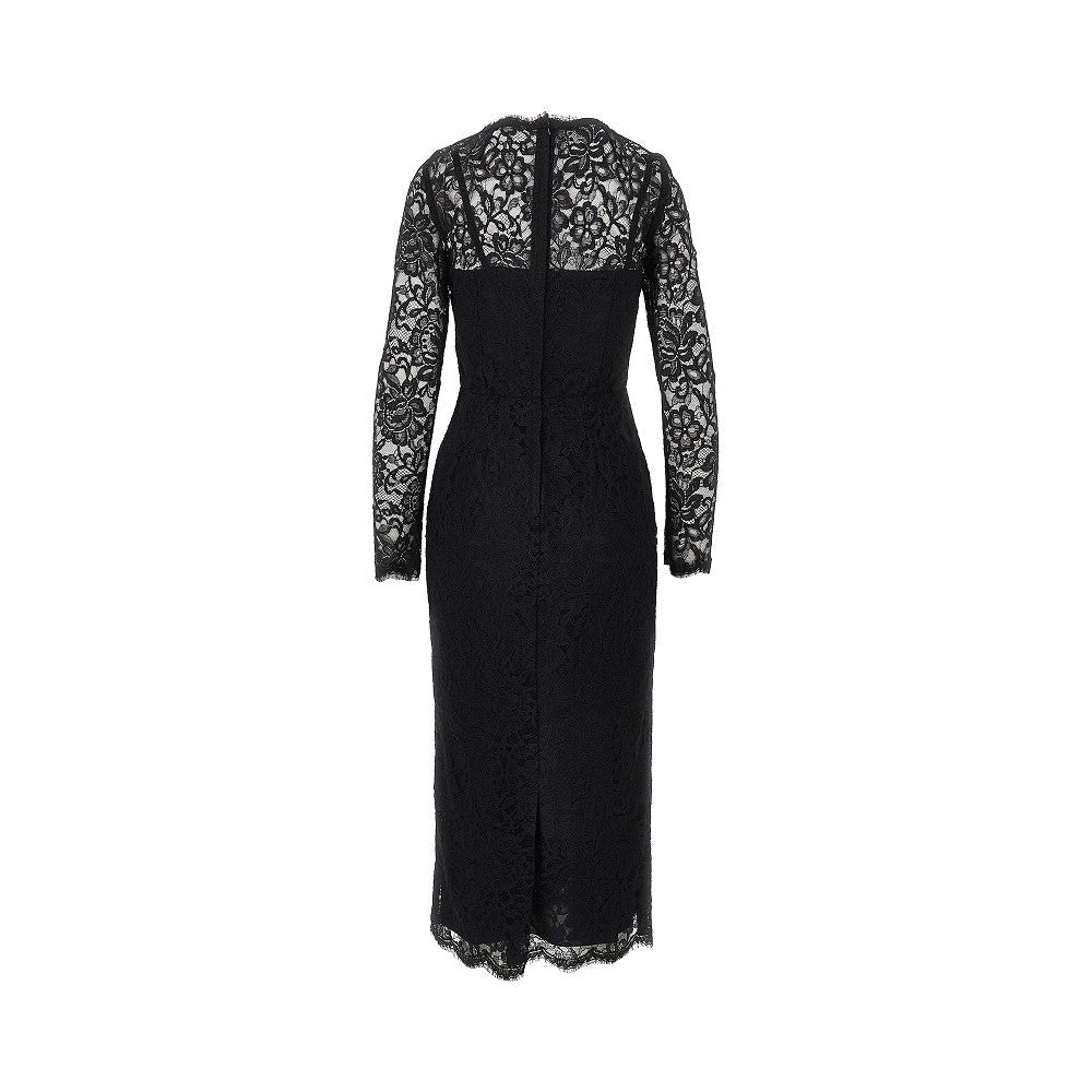 cordonetto lace midi dress
