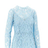 floral cordonetto lace midi dress