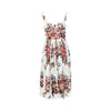 floral print poplin midi dress