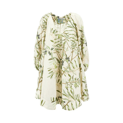 BERNADETTE 38 georgette linen mini dress