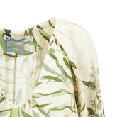 BERNADETTE 38 georgette linen mini dress