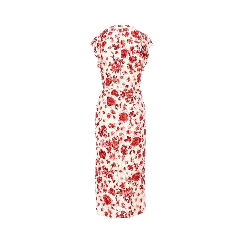 silk-blend lyndsay midi dress