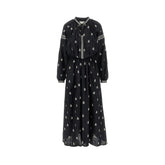 ISABEL MARANT 36 rodilia embroidered silk dress