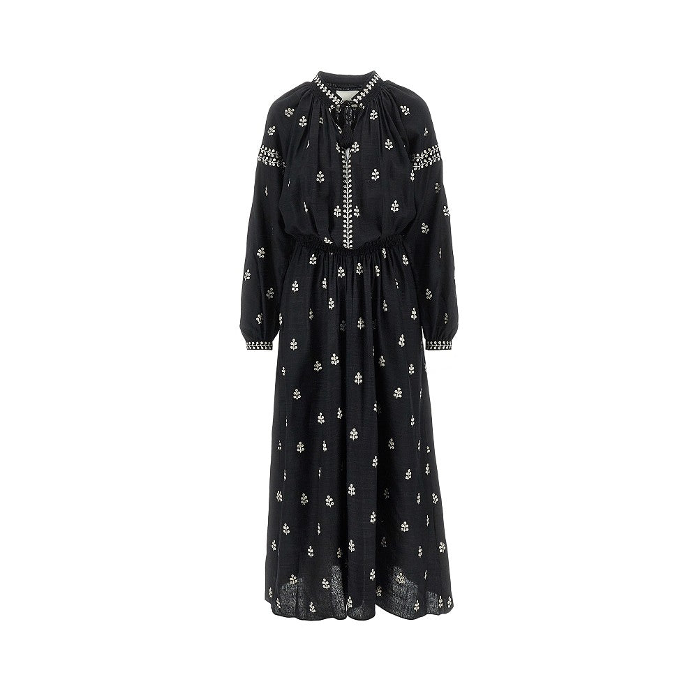 ISABEL MARANT 36 rodilia embroidered silk dress