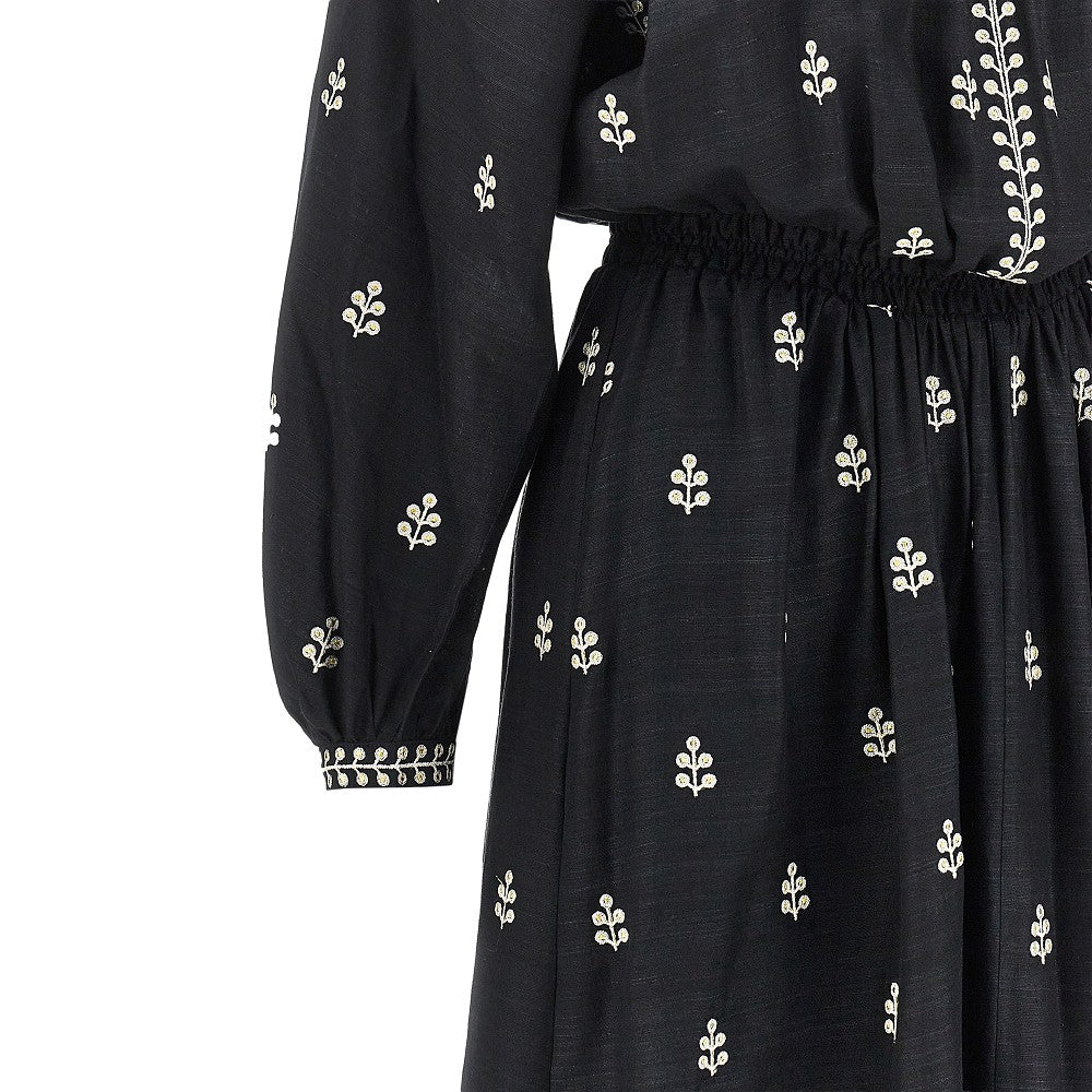 ISABEL MARANT 36 rodilia embroidered silk dress