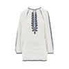 ludy embroidered organic cotton mini dress